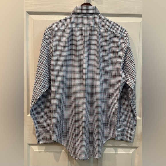 Lauren Ralph Lauren Men’s Shirt Size 16 (34/35) Classic Fit Non-Iron Plaid - Picture 4 of 9